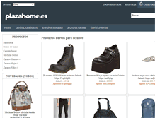 Tablet Screenshot of plazahome.es